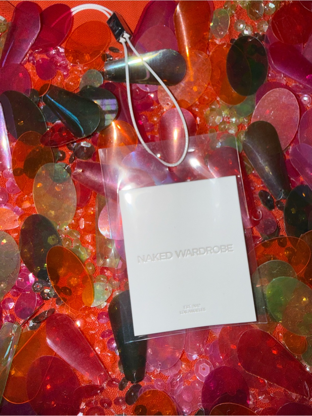 Naked Wardrobe Sequin Halter Mini Dress - Picture 6 of 6